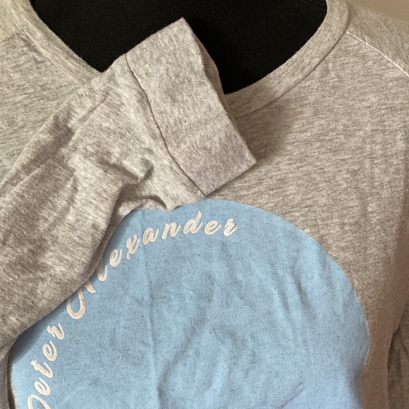 Peter Alexander Gray Longsleeve Top Large Stretch Cotton Pre Owned EC - Picture 4 of 8